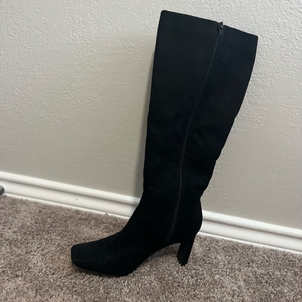 Black Calf High Boot
